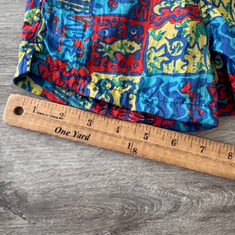 Vintage 1996 Surf Sport Toddler Boys Swim Trunks 24M Multicolor Abstract Print - Picture 7 of 7